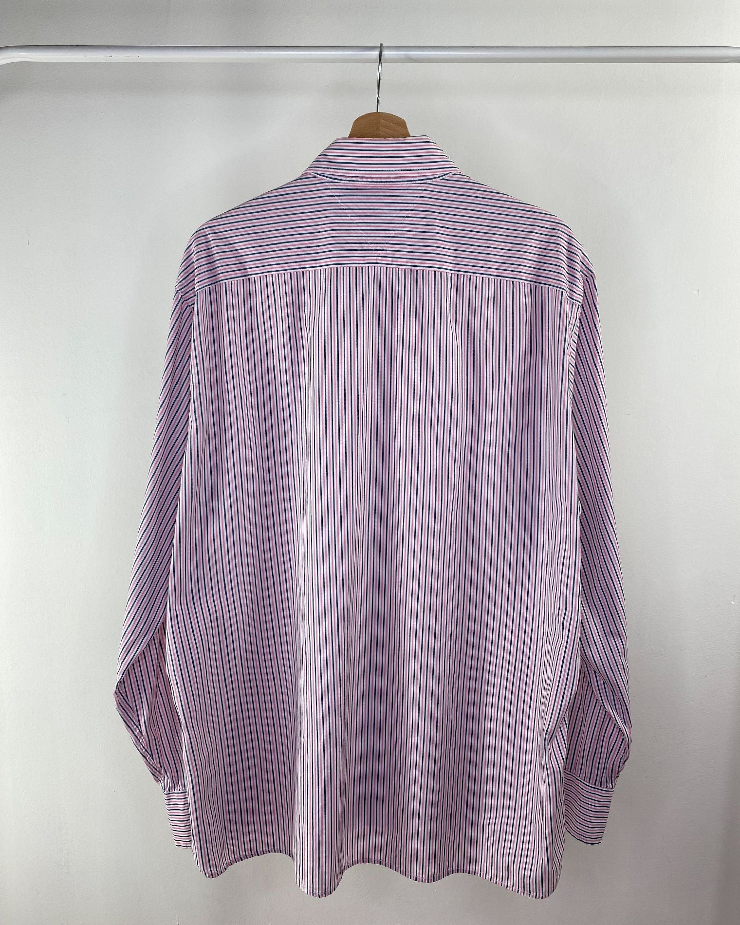 Camicia Tommy Hilfiger Bianca a righe Rosa/Blu